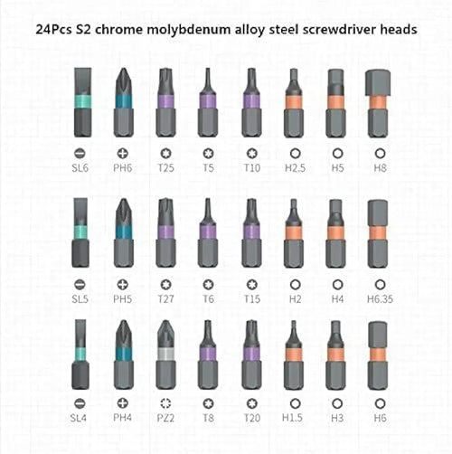 24 in 1 Magnetic Screwdriver Set