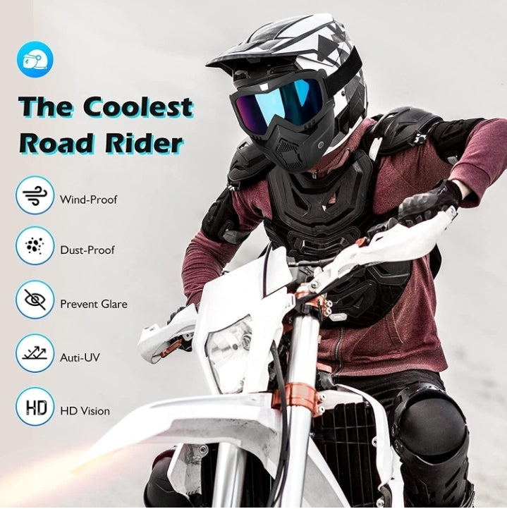 BIKE GOGGLE MASK RAINBOW