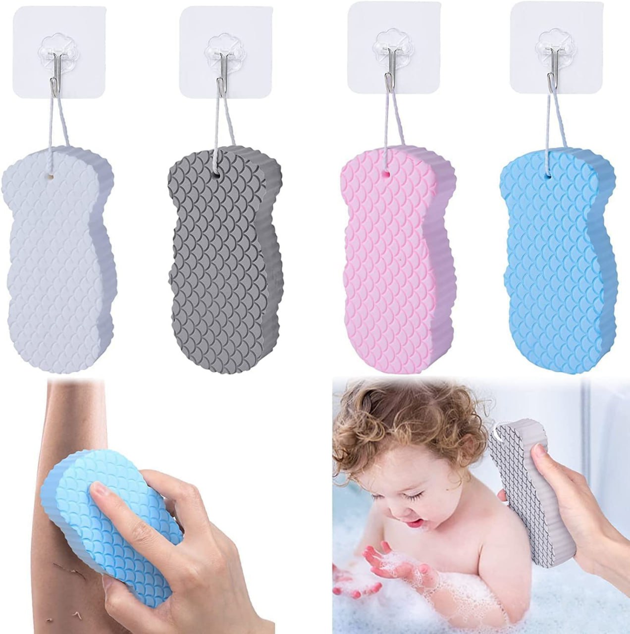 Bath Sponge Scrubber
